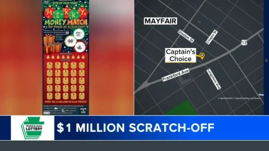 Scratch-off lottery ticket worth $1 million sold in Philadelphia's Mayfair neighborhood