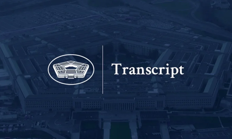Secretary of War Pete Hegseth and Chairman of the Joint Chiefs of Staff Gen. Dan Caine Hold a Press Briefing > U.S. Department of War > Transcript