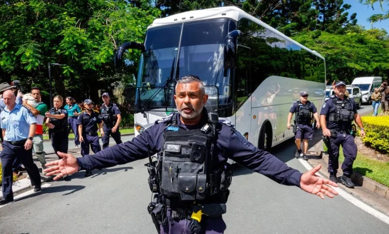 Seven members of Iranian women’s soccer team granted visas as rest of squad leaves Australia