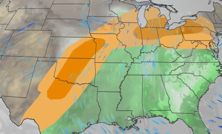 Severe Thunderstorms, Including Tornadoes, Are Possible In The Plains, Midwest, East Through Saturday
