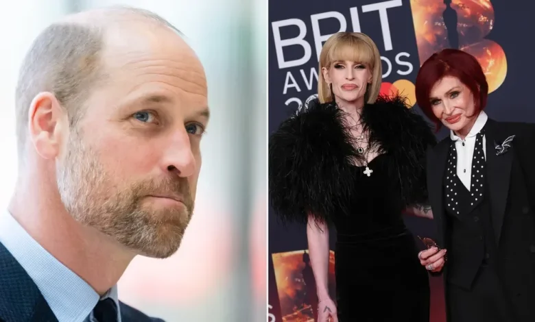 Sharon and Kelly Osborne return to TV to raise £4.5million for Prince William's charity