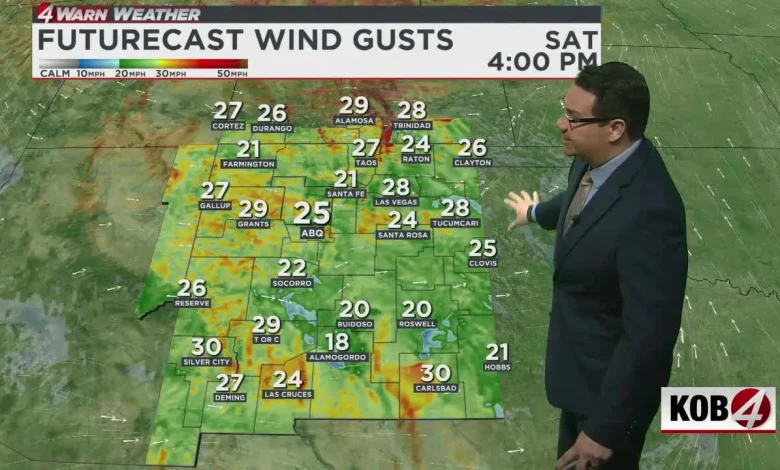 Strong winds and sudden cold snap coming to New Mexico this weekend