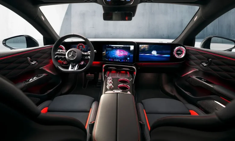 Surprise! The new Mercedes-AMG GT 4-Door’s interior is dominated by screens