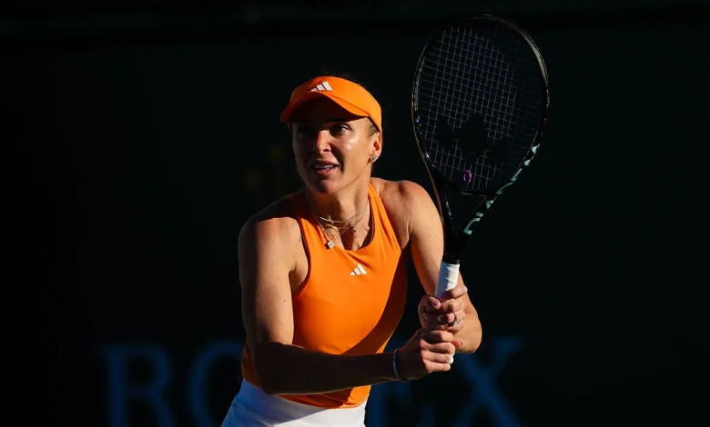 Svitolina into second straight Indian Wells quarterfinal after Siniakova rertirement