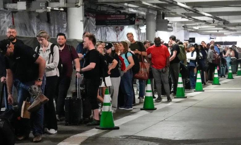 TSA Airport Chaos Amid Partial Government Shutdown: Photos, Wait Times