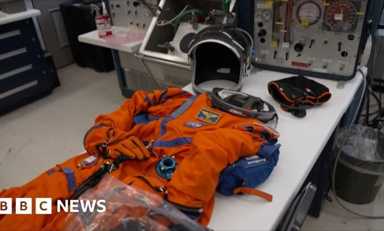 Take a look inside Nasa's moon spacesuit lab ahead of Artemis launch