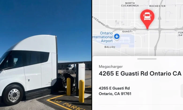 Tesla opens its first Megacharger station to Semi customers in California