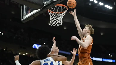 Texas fans are eating up everything Matas Vokietaitis is serving against BYU