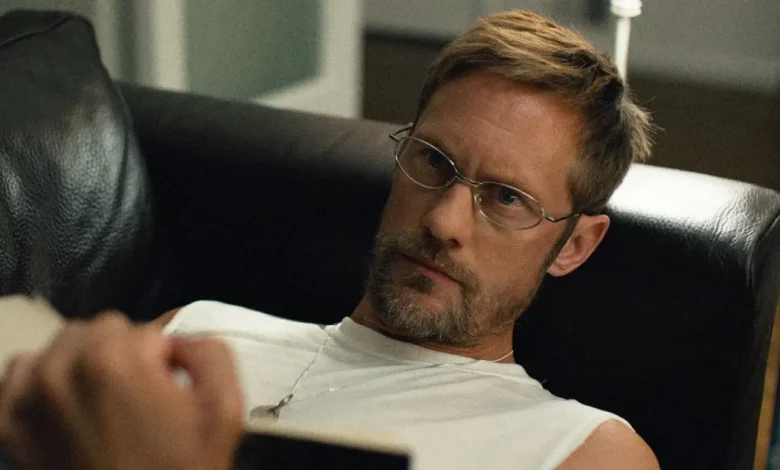 Thank God for Alexander Skarsgård’s Little Glasses in Pillion