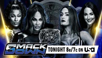 The Irresistible Forces vs. The Bella Twins | WWE Women’s Tag Team Title Match