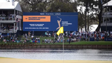 The Players Championship briefly paused as storms roll into TPC Sawgrass