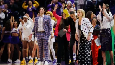 The sparkliest Sweet 16 sideline: Meet Kim Mulkey’s chic LSU coaching staff
