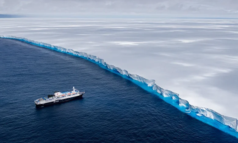 This iceberg was once the biggest in the world. Now it has just weeks left