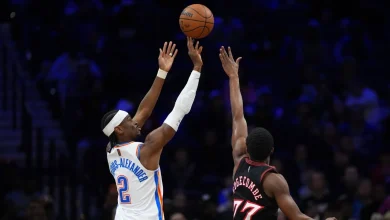 Thunder beat short-handed 76ers for 12th straight win