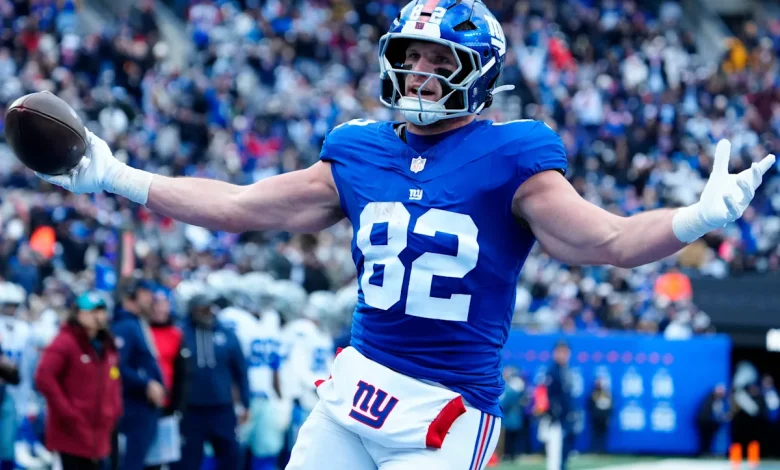 Titans agreed to terms with ex-New York Giants TE Daniel Bellinger