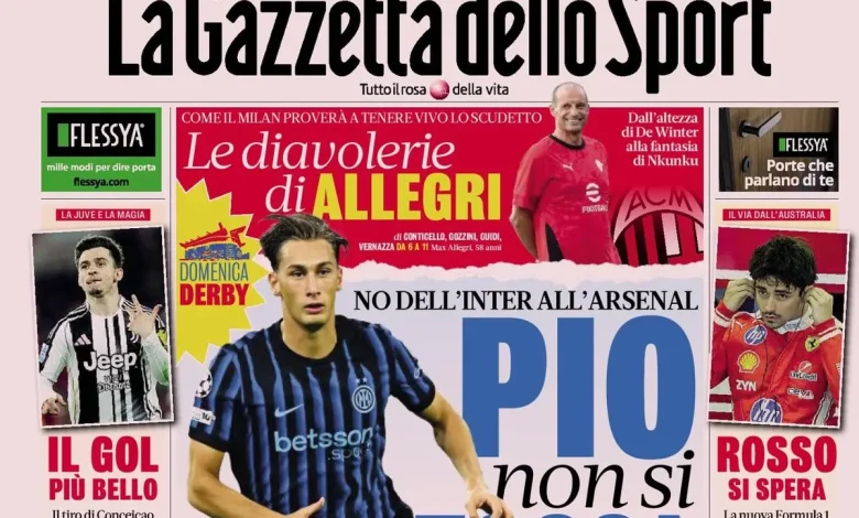 Today’s papers: Juventus wrap up McKennie renewal; Inter tell Arsenal ‘no’ over Pio Esposito