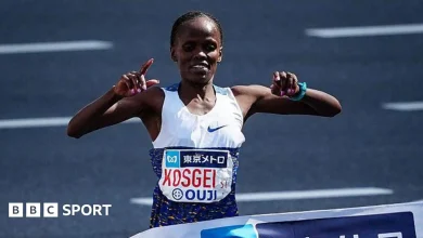 Tokyo Marathon: Brigid Kosgei wins race in record time