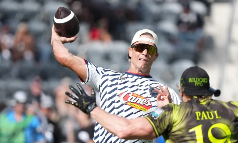 Tom Brady drops a hint after a day of tossing dimes