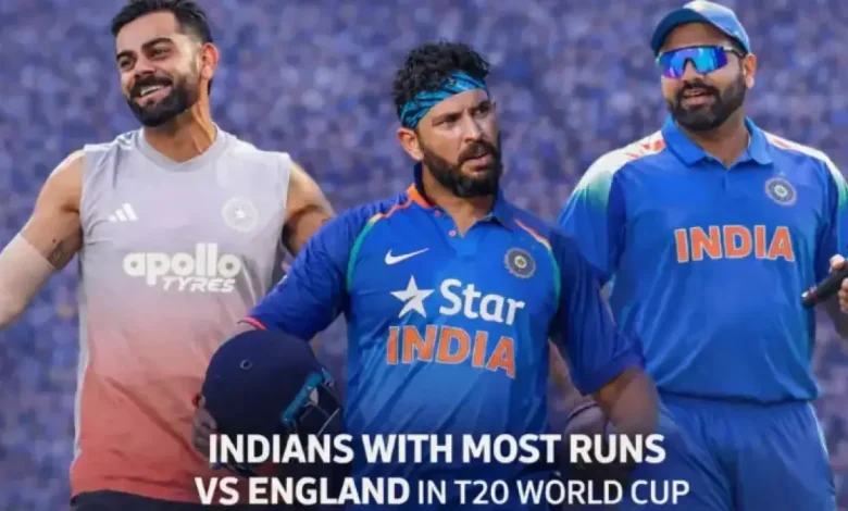 Top Indian Run-Scorers Against England in T20 World Cup