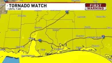 Tornado Watch issued for Mobile County, expansion to Northwest Florida expected