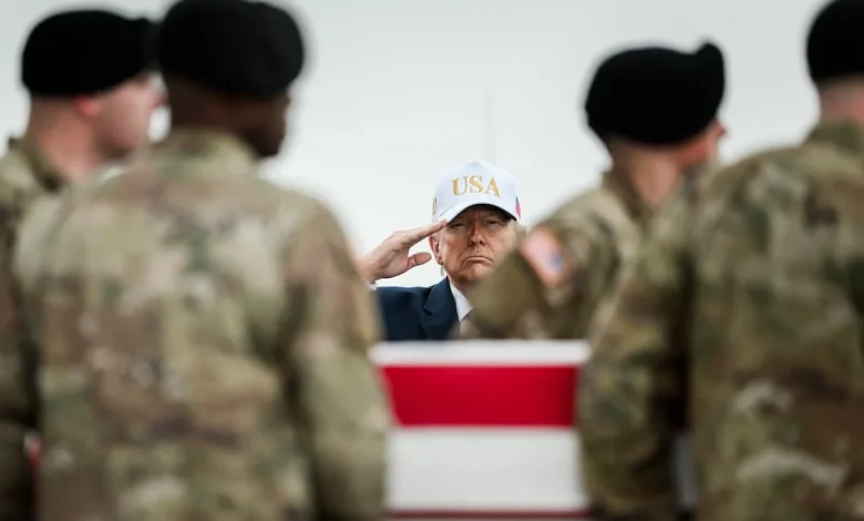 Trump fundraising email uses photo of March 7 dignified transfer of deceased soldier