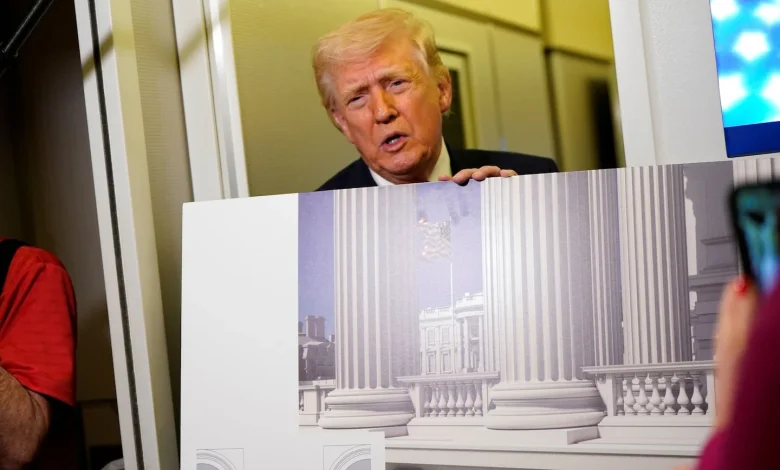 Trump shows off new ballroom designs as he defends $400 million project - The Washington Post