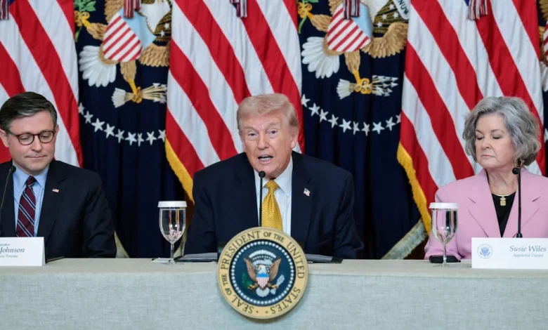 Trump urges other nations to help open Strait of Hormuz, speaks on Kennedy Center renovations