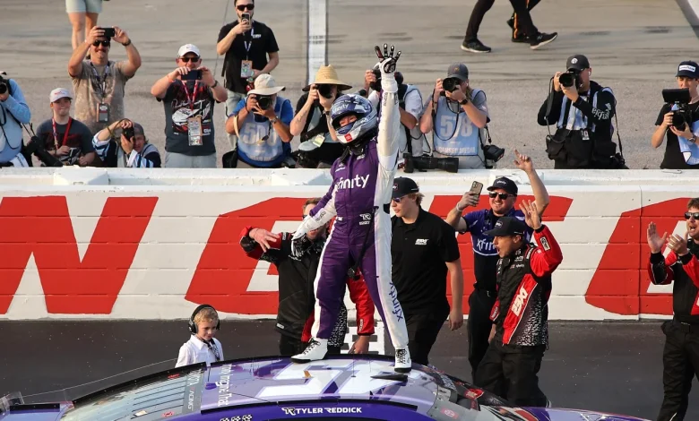 Tyler Reddick wins at Darlington in 4th NASCAR win this season for Michael Jordan’s team