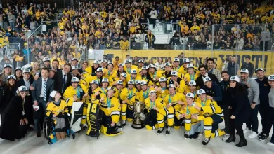 U-M Scores Five Unanswered Goals to Win B1G Championship on Home Ice