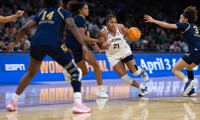 UConn and Geno Auriemma beat Notre Dame 70-52 to secure 25th women's Final Four appearance