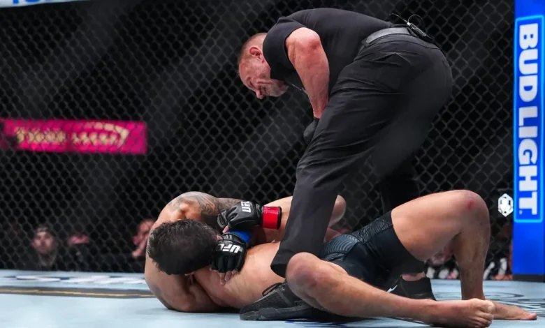 UFC 326 video: Alberto Montes puts Ricky Turcios to sleep with slick choke submission