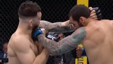UFC 326 video: Rodolfo Bellato sparks Luke Fernandez with left hook