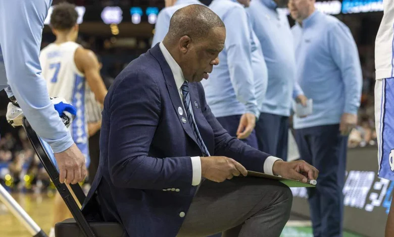 UNC basketball coach Hubert Davis job security in question