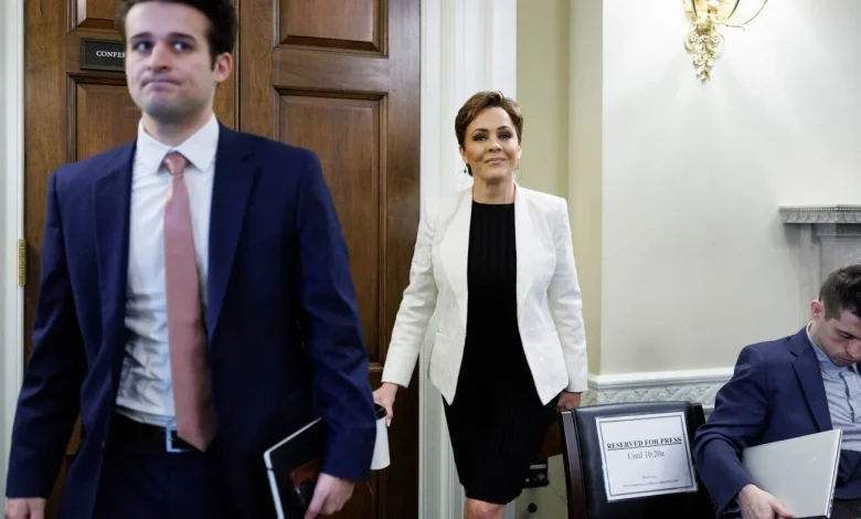 U.S. Judge says Kari Lake broke law in overseeing Voice of America : NPR