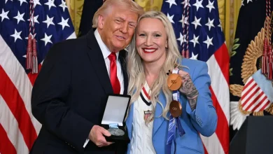 US Olympic bobsledder surprises Trump, awards him prestigious Order of Ikkos medal