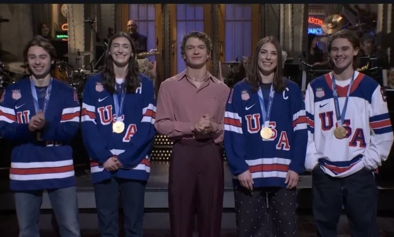 U.S. Olympic men’s, women’s hockey stars joke about ‘Heated Rivalry,’ Trump invite on ‘SNL’