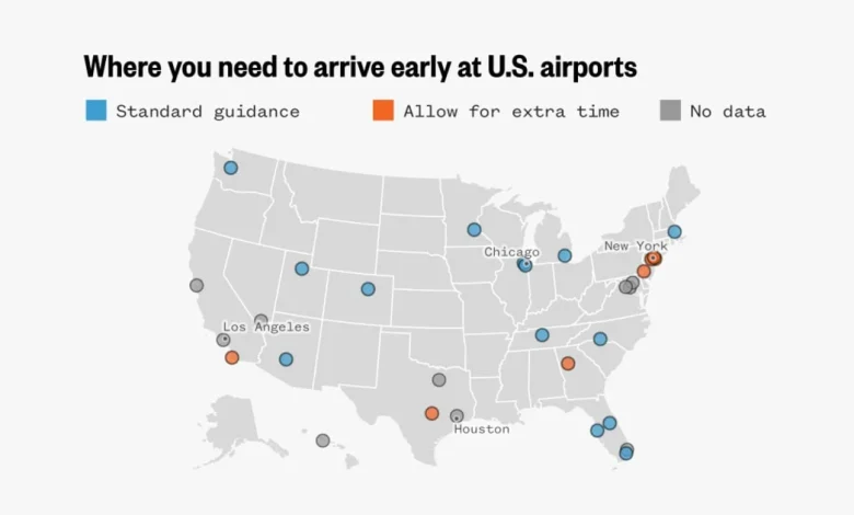 U.S. airports changing arrival time guidance for travelers as TSA chaos continues