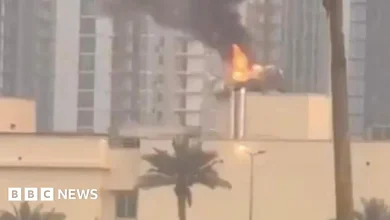 US embassy in Baghdad hit by strike as Trump says military targets 'obliterated' on Iran's key oil island