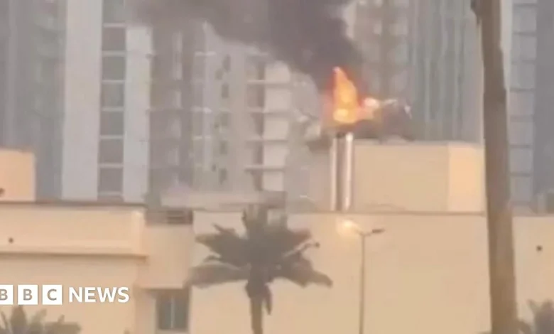 US embassy in Baghdad hit by strike as Trump says military targets 'obliterated' on Iran's key oil island