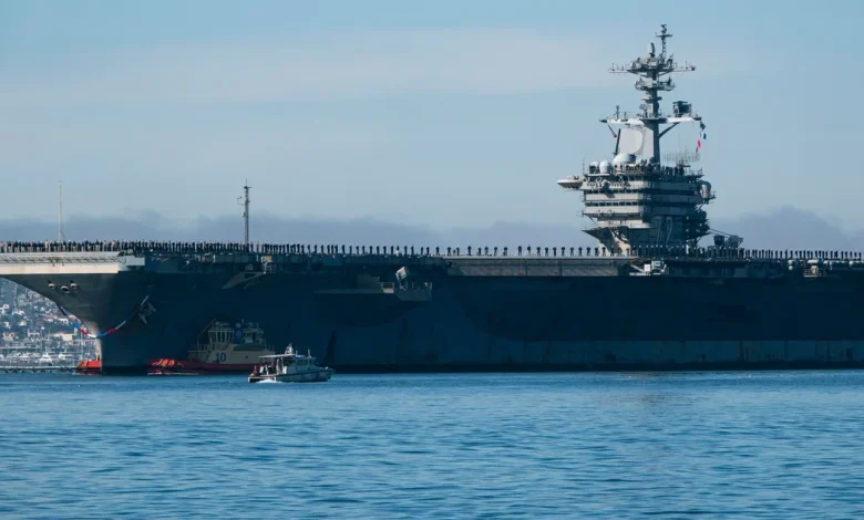 U.S. fired at Iranian vessel that approached aircraft carrier, officials say