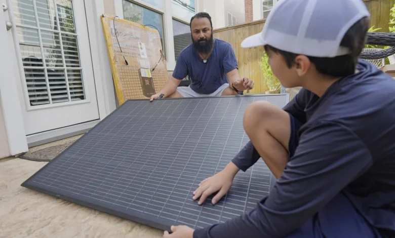 Utilities are raising concerns about plug-in solar panels : NPR