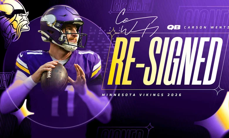 Vikings Agree to Terms with Quarterback Carson Wentz