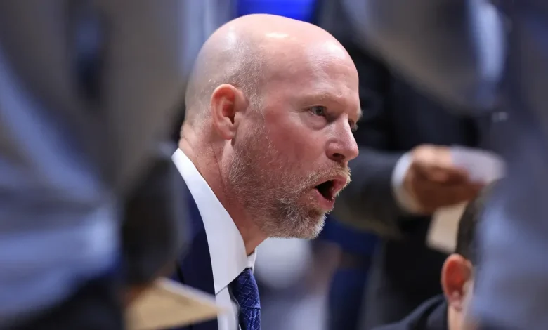 Villanova coach Kevin Willard in another March Madness 8-9 game; can Pope Leo help?