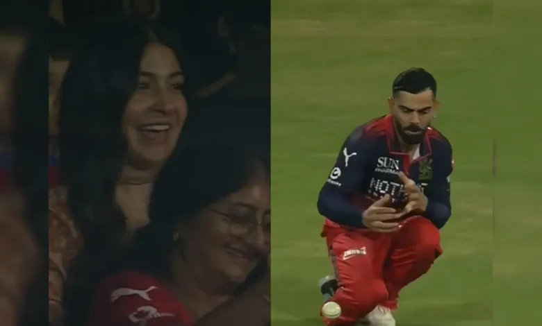 Virat Kohli Drops Rare Catch For RCB vs SRH In IPL 2026, Anushka Sharma Reacts. Watch