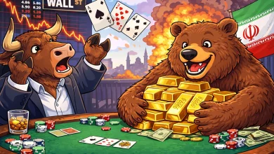 Wall Street folds after gold loses 10% in a week, Main Street turns negative as Iran war escalation looms - KITCO