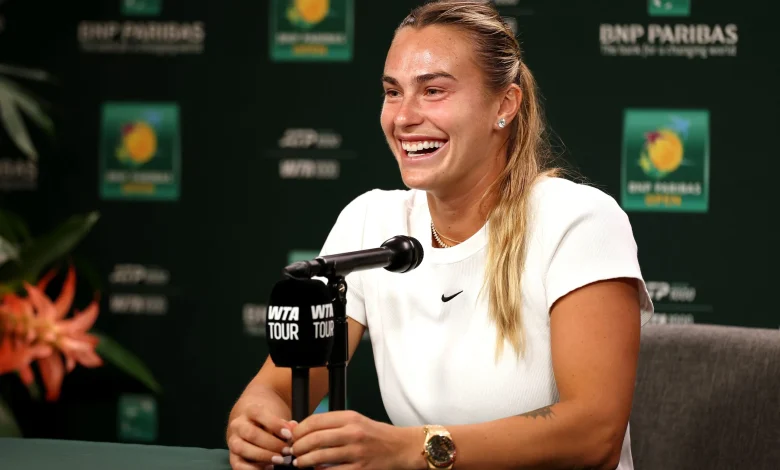 Watch: Djokovic congratulates Sabalenka, gets closer look at her ring