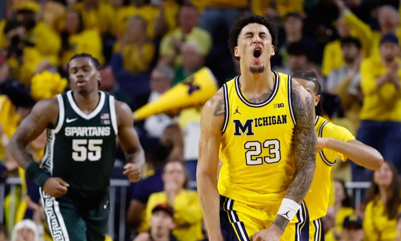 Watch Michigan's Yaxel Lendeborg Posterize Ohio State Big Man in Big Ten Tournament