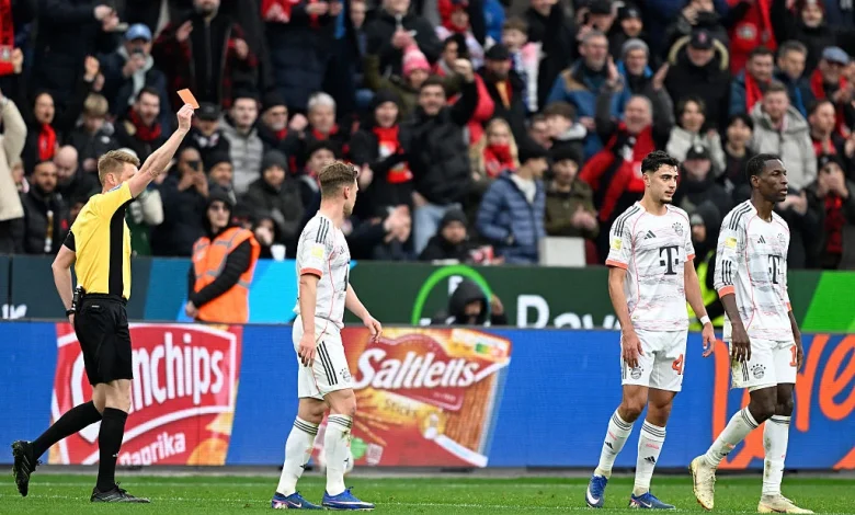 🚨 What was he thinking? Bayern star sent off after nasty foul