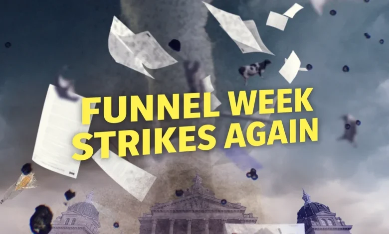 Which bills in the Iowa Legislature lived and died after 2nd funnel?