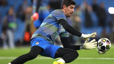 Why was Thibaut Courtois subbed off for Lunin by Real Madrid vs Manchester City in Champions League?